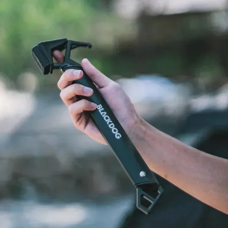 Outdoor Hunting Dog Supply - BLACKDOG キャンプハンマー サバイバルツール 超軽量アウトドア用品 緊急用 多機能