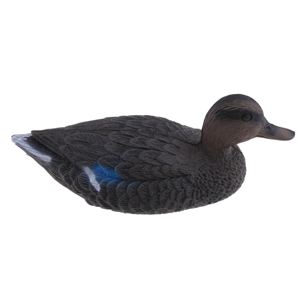Decoy Duck Plastic - 人工的なオナガガモの模型。屋外用のガモの装飾品。リアルなプラスチック製のガラスの像で、庭やプール、庭先を飾るのに最適。