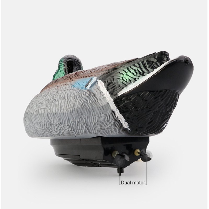 Decoy Duck Plastic - ABJL V201 RCダックボート 2.4GHzリモコン ハンティングモーションデコイ、プール・池・庭の装飾用防水仕様