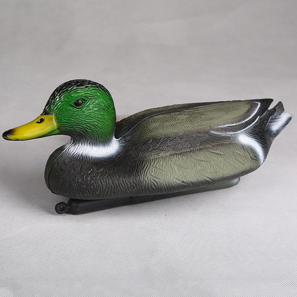 Decoy Duck Plastic - 1個入りリアルなプラスチック製アヒルハンティングルアー、庭の装飾用フローティングヘッドダックデコイ、屋外リアルなアヒルルアー、庭の装飾品