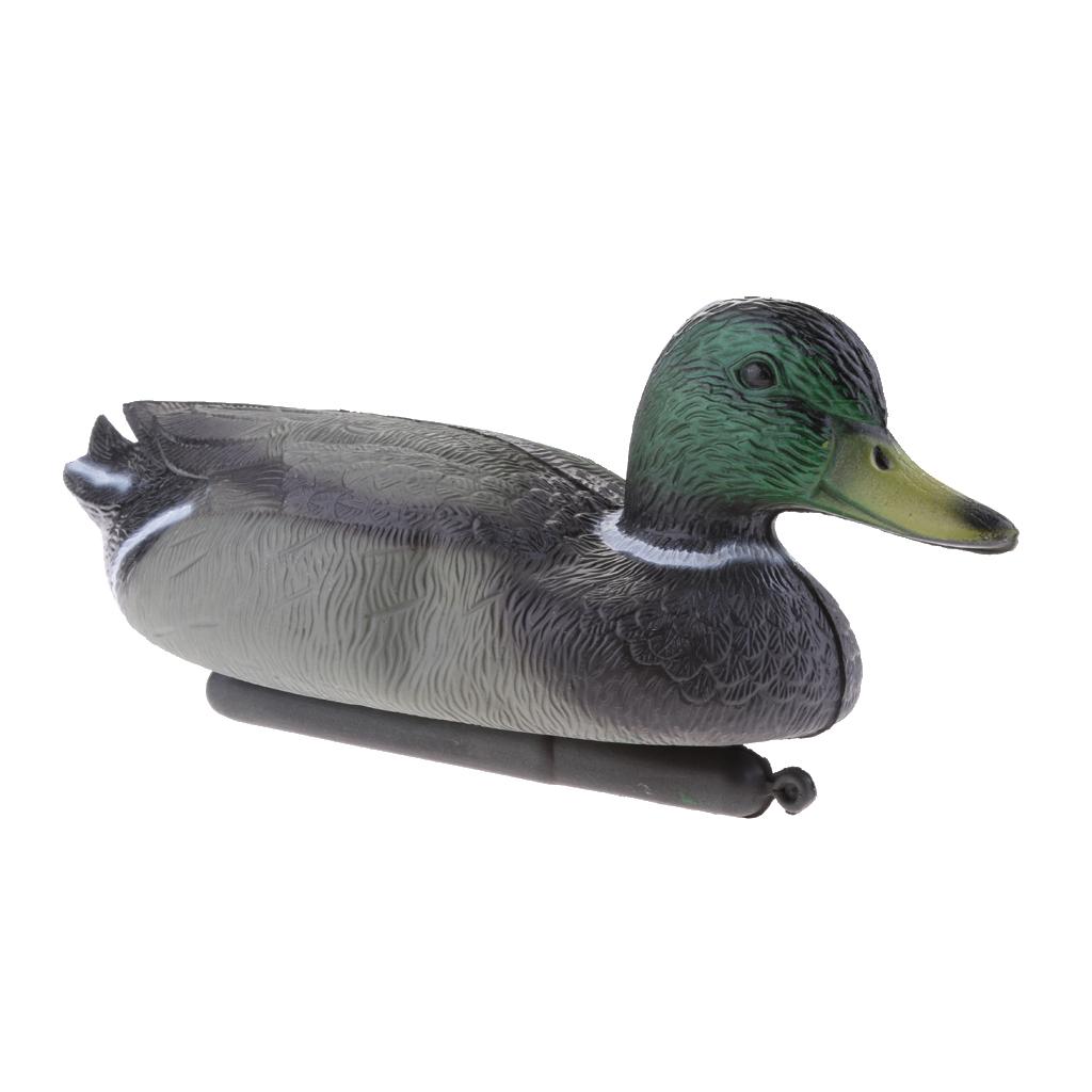 重り付きのリアルなマーリンダック（雄鴨）の模造品。庭の防鳥対 - Decoy Duck Plastic のレビューと価格
