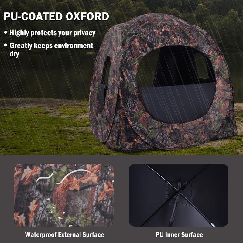 3人用ポップアップハンティングテント、PUオックスフォード生 - Outdoor Hunting Tent のレビューと価格