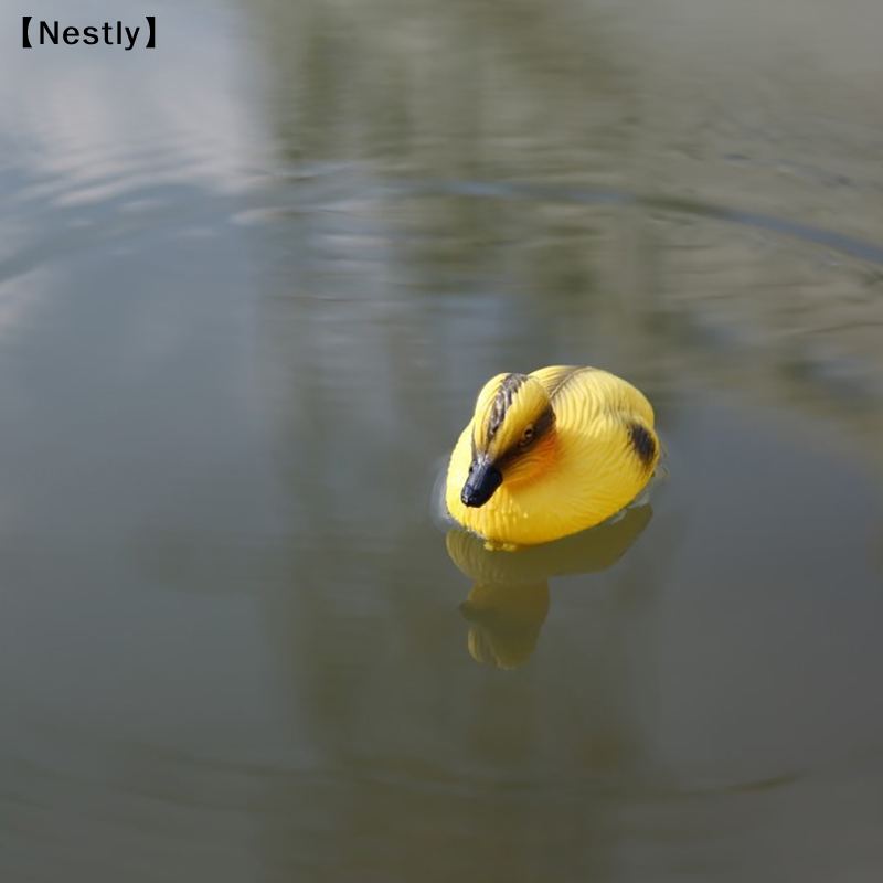 フローティングダックアヒルの子の池の像飾りプラスチック製アヒ - Decoy Duck Plastic のレビューと価格
