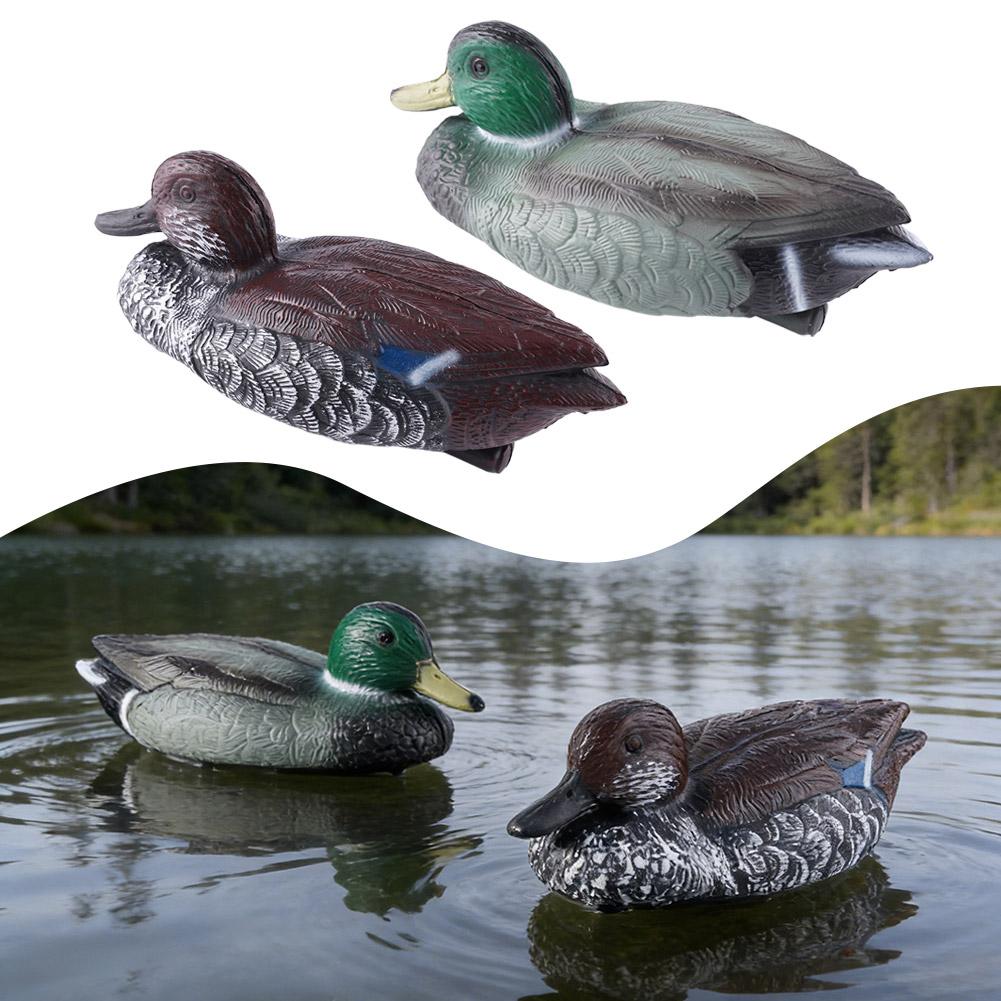 1個入り、リアルなプラスチック製の鴨型ルアー。庭の装飾や、水 - Decoy Duck Plastic のレビューと価格