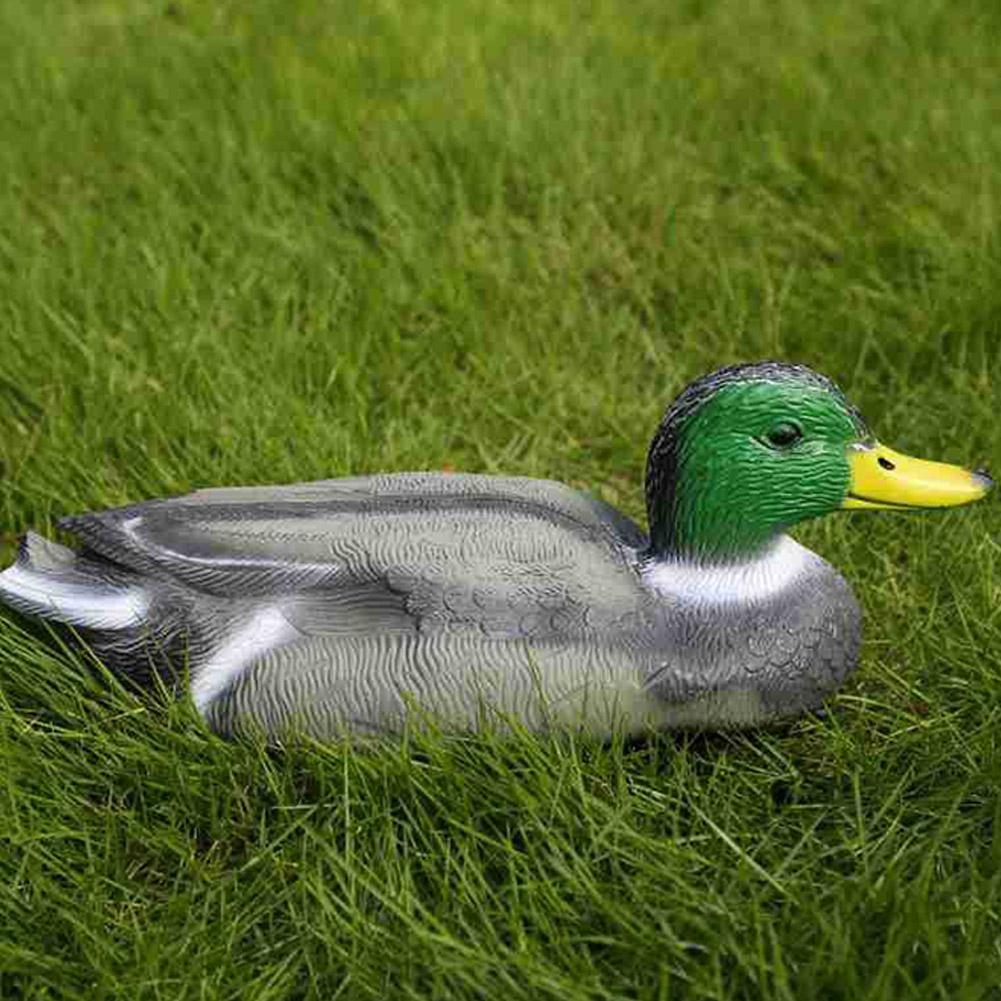 リアルなプラスチック製のアヒルの擬似餌、庭の装飾、浮かぶ頭付 - Decoy Duck Plastic のレビューと価格