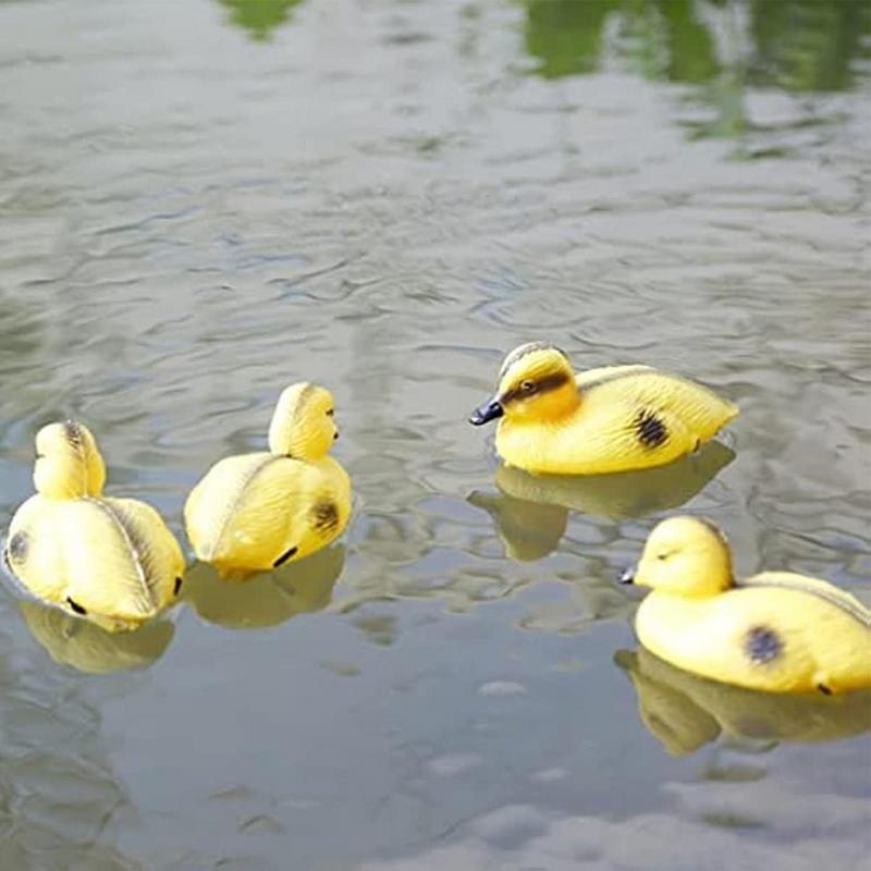 5 パックフローティングアヒルの魚の池の装飾プラスチックアヒ - Decoy Duck Plastic のレビューと価格