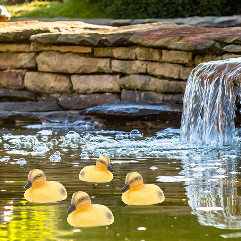 5 パックフローティングアヒルの魚の池の装飾プラスチックアヒ - Decoy Duck Plastic のレビューと価格
