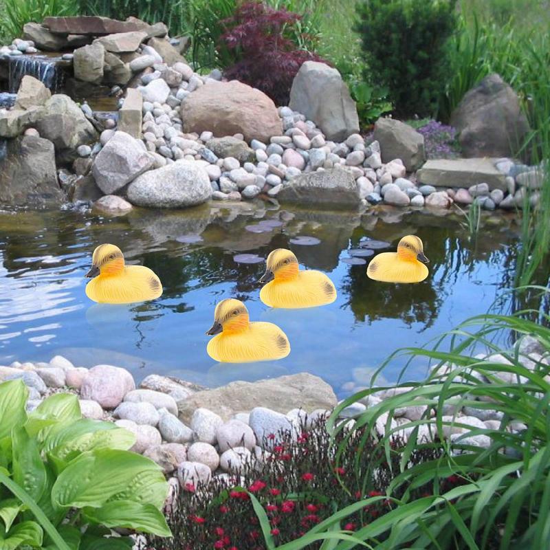 5 パックフローティングアヒルの魚の池の装飾プラスチックアヒ - Decoy Duck Plastic のレビューと価格